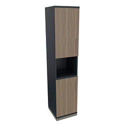 fm Regalschrank Oldenburg, 4260649684498 lavagrau, eiche natur 40,0 cm 44,2 cm