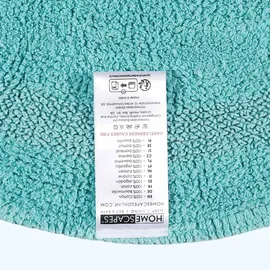 Homescapes Badematte Aqua Ø 80 cm