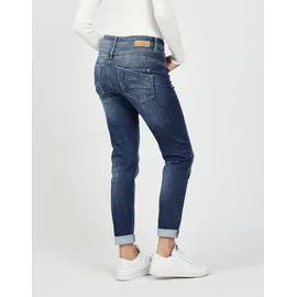 Gang Relax-fit-Jeans "94AMELIE", Damen, Gr. 28, N-Gr, precious wash, Denim/Jeans, Obermaterial: 79% Baumwolle, 20% Polyester, 1% Elasthan, regular fit, Jeans, aus Sweat Denim