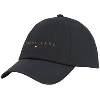 Tommy Jeans Herren TJM LINEAR Logo Cap AM0AM12958 Verschluss,