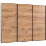 WIMEX Schwebetürenschrank Level 300 x 236 x 65 cm Weiß/Eichefarben