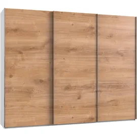 WIMEX Schwebetürenschrank Level 300 x 236 x 65 cm Weiß/Eichefarben