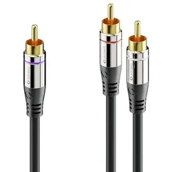 Sonero Cinch auf 2x Cinch Subwoofer Kabel  2,0m