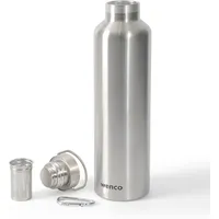 Wenco Thermosflasche 555807, Edelstahl, Isolierflasche, silber, 1 l