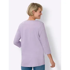 Classic Basics Longshirt CLASSIC BASICS "Doppelpack Shirts", Damen, Gr. 54, bunt (flieder, mint), 100% Baumwolle, unifarben, Rundhals, Shirts Longshirt