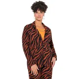 MIAMODA Blazer Animalprint Dunkelorange 46
