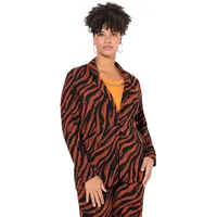 MIAMODA Blazer Animalprint Dunkelorange 46