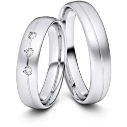 Partnerringe / Freundschaftsringe Kiel 925er Silber - 8121
