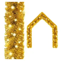 vidaXL Weihnachtsgirlande 10 m Golden