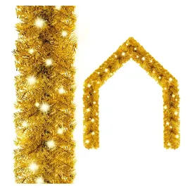 vidaXL Weihnachtsgirlande 10 m Golden