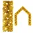 vidaXL Weihnachtsgirlande 10 m Golden