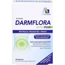 Avitale DARMFLORA Aktiv Plus 100 Mrd.Bakterien+7 Vitamine 40 St