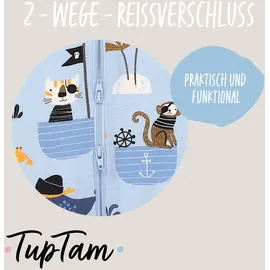 TupTam Baby Schlafsack TupTam Piraten Affe Qualle Katze Blau 80/86