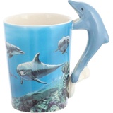 Hti-Living Becher Delfin Kaffeetasse Teetasse