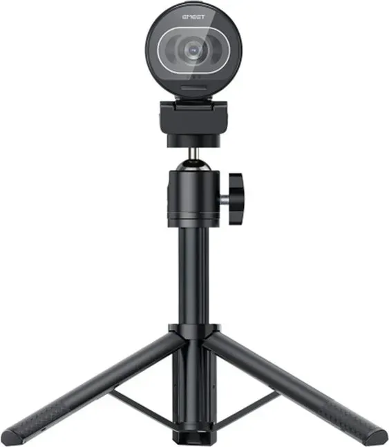 EMEET 4K Webcam mit Sony-Sensor, PDAF-Autofokus, geräuschreduzierenden Mikrofonen, einstellbarem 73° Sichtfeld, Sichtschutzabdeckung, Plug-&-Play-USB-Webcam + Stativ