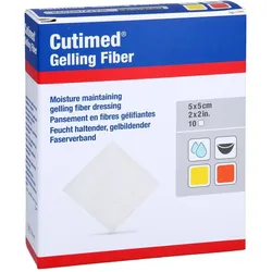 Cutimed Gelling Fiber Kom 5x5cm Hydrofaserverband