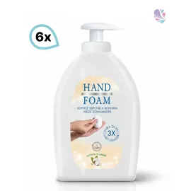 Blanc HYGIENIC Milde, sehr ergiebige Profi-Schaumseife mit Pumpsystem– 6 x 400 ml, hoch schäumend, dermatologisch getestet