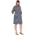 Ulla Popken Midikleid Blau/Weiß 50/52