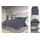vidaXL Bettwäsche-Set Anthrazit 200 x 200 cm + 80 x 80 cm