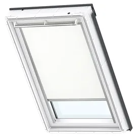 VELUX Verdunkelungsrollo Uni Weiß 1025, FK04 1025KWL (Farbe: - 1025KWL, Farbe Schiene: