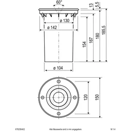 EVN Lichttechnik LED-Bodeneinbauleuchte 678235402