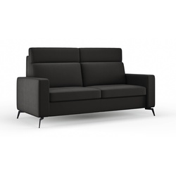 CASEDO Sofa Telde Leder Schwarz 2,5-Sitzer