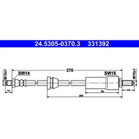 ATE Bremsschlauch 24.5305-0370.3