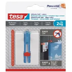 Tesa 77779-00500-00, Drinnen, Bildhaken, Weiß, 2 kg, Gestrichene Wand, Putz, Rec