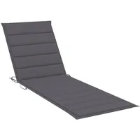 VidaXL Garten-Sonnenliege mit Tisch und Auflage Kiefer Imprägniert