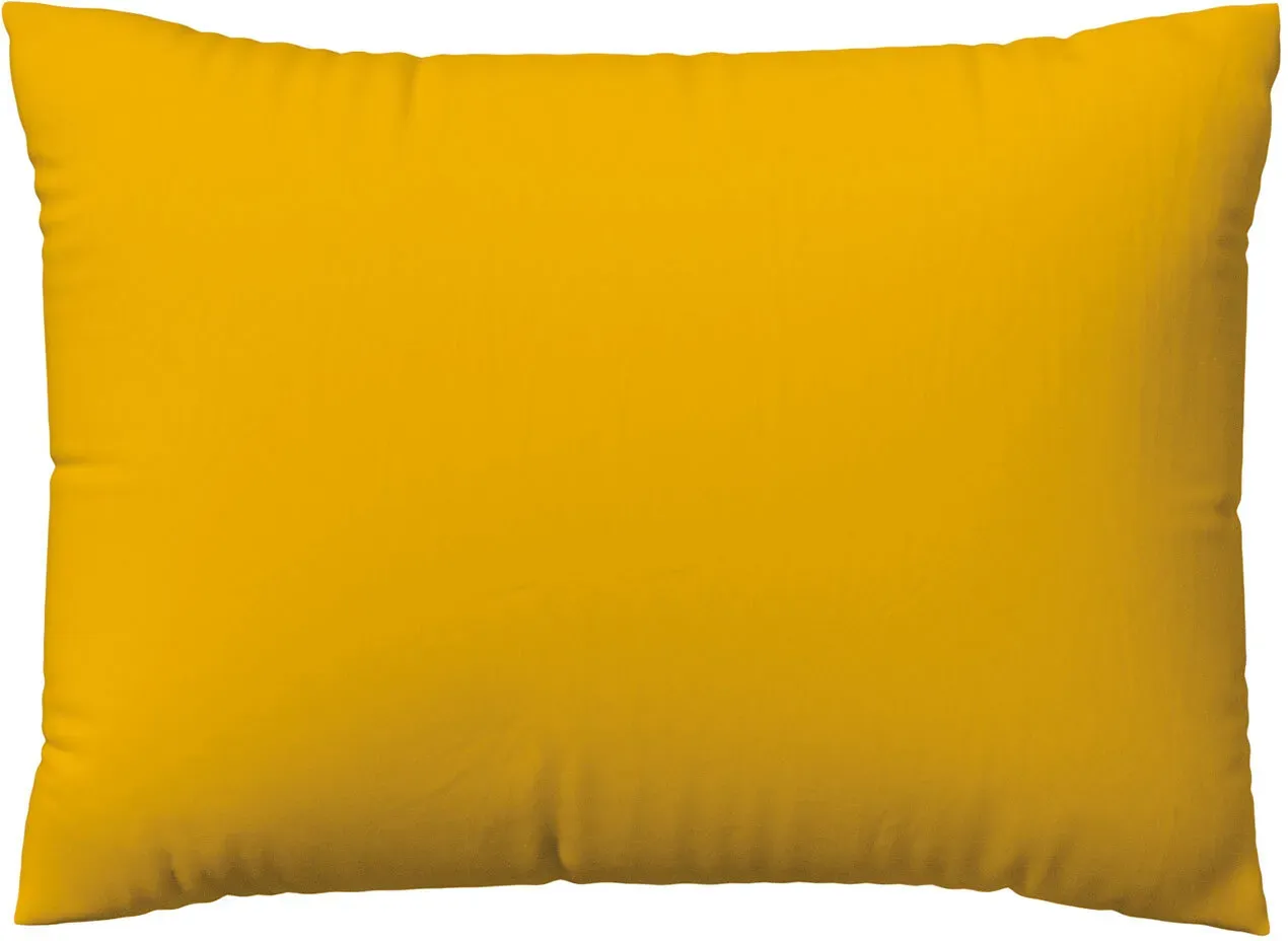 Schlafgut Woven Satin Bettwäsche Kissenbezug einzeln 60x80 cm | yellow-deep - gelb