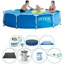 Intex Metal Frame 305x76 cm Rund - Swimmingpool-Paket EINHEITSGRÖSSE