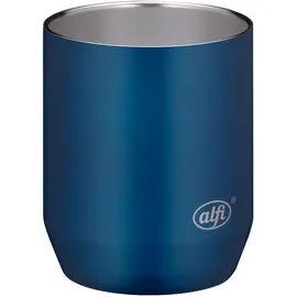 Alfi CITY CUP 280ml, saphire blue, robuster Edelstahl-Trinkbecher, hält Getränke länger warm und kalt, bruchfest, doppelwandiger Edelstahl, Tasse für Büro, Garten, spülmaschinenfest, BPA-frei