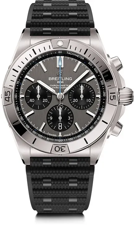 Breitling Herrenuhr Chronomat B01 42 Titanium EB0134101M1S1 - silber