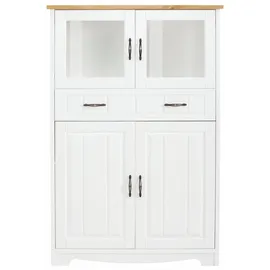 OTTO home Highboard Trinidad 102 x 155 x 37 cm Gelb / Weiß