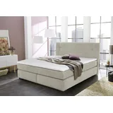 Jockenhöfer Boxspringbett »Family, inklusive 7-Zonen-TTFK-Matratzen und Kaltschaumtopper«, erhältlich in den Breiten 120,140 & 180cm, beige 403/07, , 57255555-0 Luxus-Microfaser flauschig,