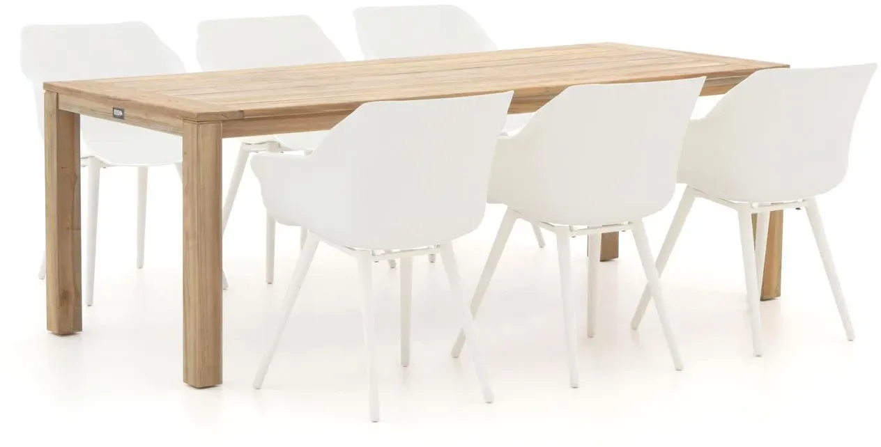 + 10 % Kassenrabatt | Hartman Sophie Studio/ROUGH-S 220 cm Gartenmöbel-Set 7-teilig