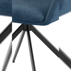 CLP Esszimmerstuhl Olema Stoff blau