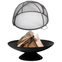 Esschert Design 2-tlg. Set: Feuerschale in Schwarz | Gr.: onesize