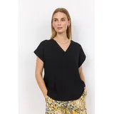 Soyaconcept Kurzarmbluse SC-INA 51 Schwarz XL