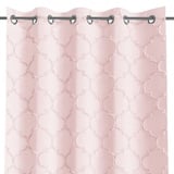 AmeliaHome Gardine 140x270 cm 1 St. Vorhang halbtransparent Ösenschal Rosa Delva