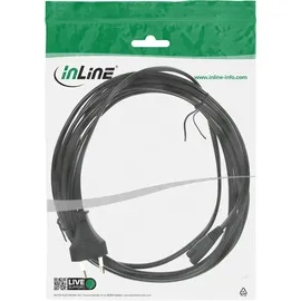 InLine Netzkabel, Netzstecker auf Euro 8 C7 Stecker, 5m