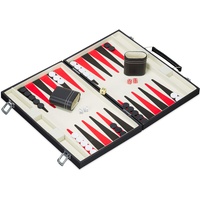 Relaxdays Backgammon Koffer, (30 Teile)