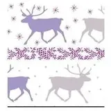 Ursus Transparentpapier 115 g/qm A4 25 Blatt Classic Christmas flieder/brombeer
