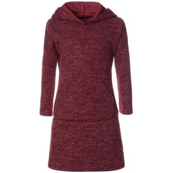 BEZLIT Blusenkleid Mädchen Pullover-Kleid mit Kapuze (1-tlg) Kängurutasche rot 104