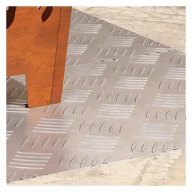 vidaXL Riffelblech Aluminium 90x40 cm Silber 2 St.