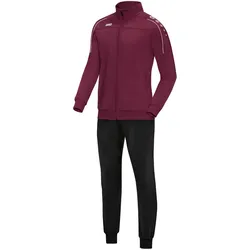 JAKO Classico Trainingsanzug Polyester 14 - maroon 164