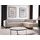 Sofnet Ecksofa mit schlaffunktion und bettkasten ALICE bettfunktion Moderne Wohnlandschaft - 1 Stk - Beige (Paros 02),...