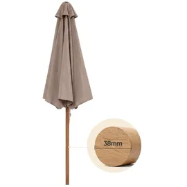 Sekey Balkonschirm Ø 200 cm Schwarz