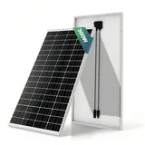Rhein Beleuchtung Solarmodul 100W-300W Monokristallines Solarpanel & Solarmodul 12V, Monokristallin, (Hinweis: Die Modulabmessungen variieren mit der Wattzahl, Vielseitig für Wohnmobil, Gartenhaus & Haushalt, Solar Set), IP65 Wasserdicht - Effizientes PV-Modul ideal für Balkonkraftwerk