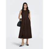 Jdy Midikleid Unifarben Braun M